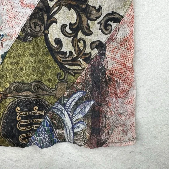 Desigual Womens Artsy Mixed Print Floral Art To Wear XS Garden Fairy Top Lined - Picture 10 of 12